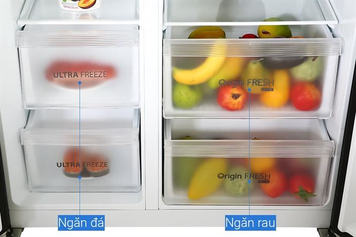 Tủ Lạnh Side By Side Toshiba Inverter 555 Lít GR-RS696WI-PMV(60)-AG